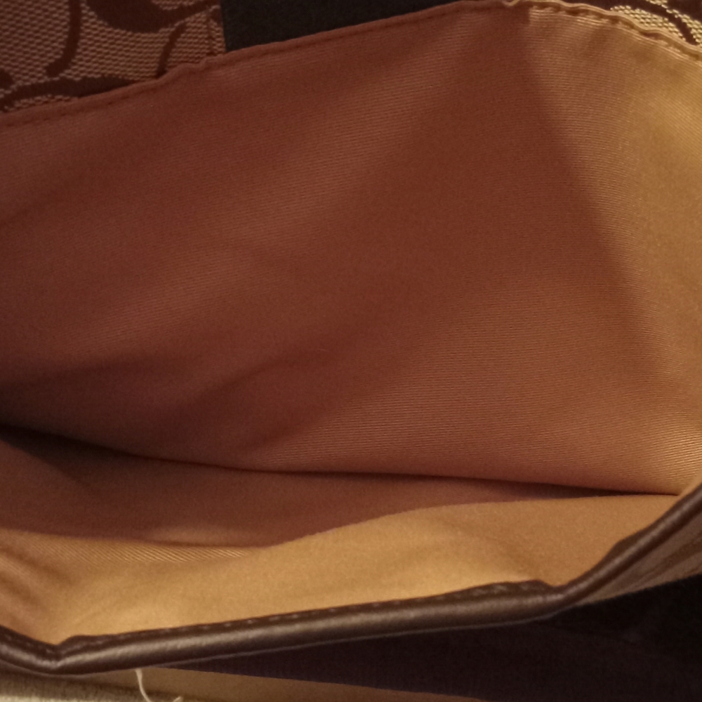 Coach Khaki Canvas And Leather File Bag NWT - Picture 7 of 11